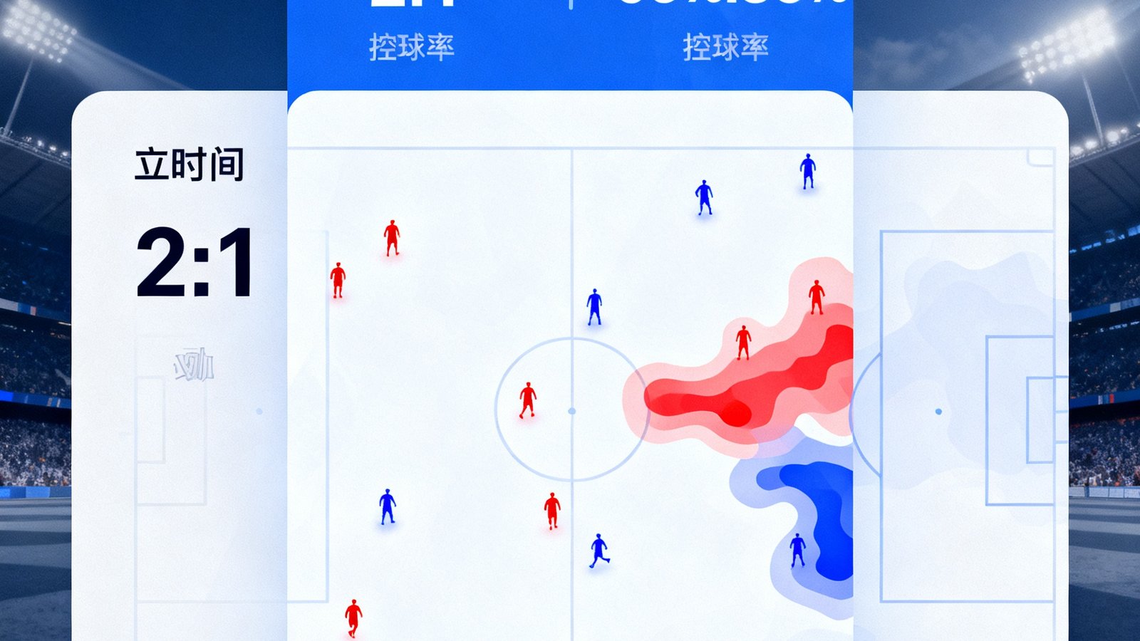 MK体育App赛事直播界面截图，显示实时比分、控球率统计和球员跑动热力图